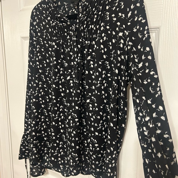 J. Crew Black and White Floral Blouse - Picture 5 of 5